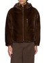 KRUF Hooded Zip Pocket Mink Fur Jacket