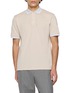 ELEVENTY Contrast Collar Cotton Piqué Polo Shirt