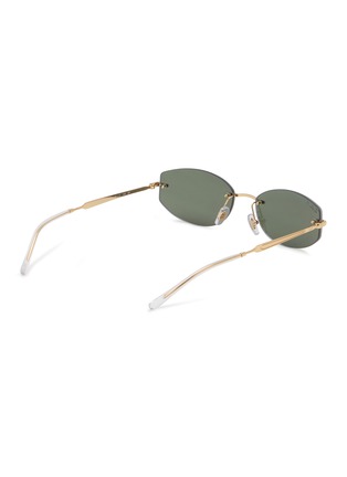 Figure View - Click To Enlarge - RAY-BAN - Metal Oval Sunglasses