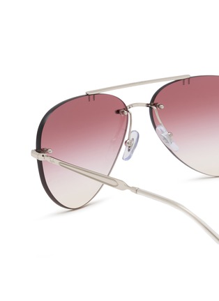 Detail View - Click To Enlarge - RAY-BAN - Metal Aviator Sunglasses