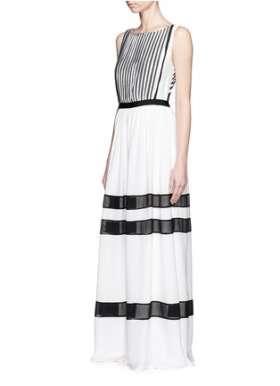 Front View - Click To Enlarge - ALICE & OLIVIA - Rae pleat silk maxi dress