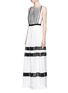 Front View - Click To Enlarge - ALICE & OLIVIA - Rae pleat silk maxi dress