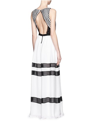 Figure View - Click To Enlarge - ALICE & OLIVIA - Rae pleat silk maxi dress