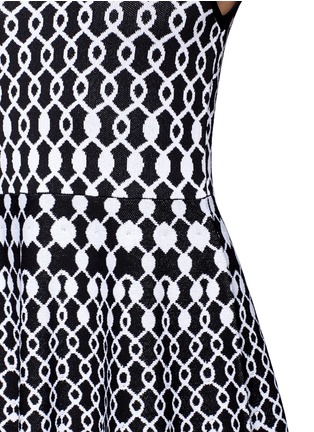 Detail View - Click To Enlarge - ALICE & OLIVIA - Jasiey double knit sleeveless flared dress