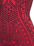 Detail View - Click To Enlarge - RVN - Abstract print jacquard body-con dress