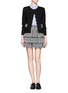 Figure View - Click To Enlarge - ALICE & OLIVIA - Desiree tiered tweed skirt