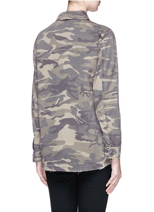 Back View - Click To Enlarge - TOPSHOP - Camouflage print twill jacket