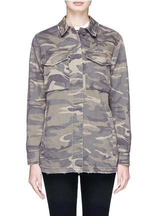 Main View - Click To Enlarge - TOPSHOP - Camouflage print twill jacket