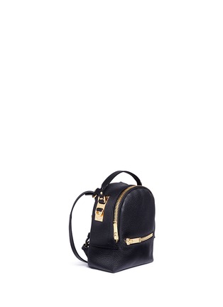 Detail View - Click To Enlarge - SOPHIE HULME - Wilson' nano pebbled leather crossbody rucksack