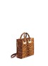 Detail View - Click To Enlarge - SOPHIE HULME - 'Albion Square' leopard print leather box tote