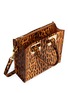  - SOPHIE HULME - 'Albion Square' leopard print leather box tote