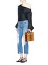 Figure View - Click To Enlarge - SOPHIE HULME - 'Albion Square' leopard print leather box tote