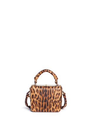 Detail View - Click To Enlarge - SOPHIE HULME - 'Finsbury' small leopard print leather crossbody bag
