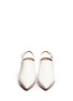 Front View - Click To Enlarge - MARNI - 'Sabot' colourblock leather slingback pumps