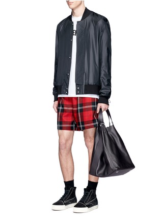 Front View - Click To Enlarge - ALEXANDER WANG - Convertible bovine leather tote bag