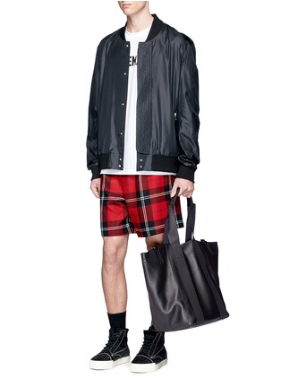 Figure View - Click To Enlarge - ALEXANDER WANG - Convertible bovine leather tote bag