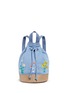 Main View - Click To Enlarge - STELLA MCCARTNEY - 'Gardenia' floral embroidery denim kids bucket backpack