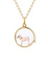 Figure View - Click To Enlarge - LOQUET LONDON - Sapphire 18k yellow gold Chinese New Year charm – Dog