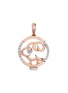 Main View - Click To Enlarge - LC COLLECTION - Diamond 18k rose gold Chinese zodiac pendant - Ram
