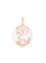 Main View - Click To Enlarge - LC COLLECTION JEWELLERY - Diamond 18k rose gold Chinese zodiac pendant – Rabbit