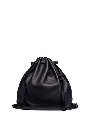 Detail View - Click To Enlarge - ALEXANDER WANG - Bovine leather gym sack