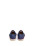 Back View - Click To Enlarge - STELLA MCCARTNEY - 'Denim Rainbow Rae' embroidered kids lace-up espadrilles
