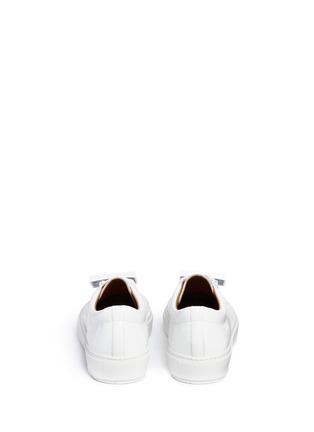 Back View - Click To Enlarge - ACNE STUDIOS - Emoticon plate patent leather sneakers