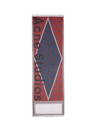 Main View - Click To Enlarge - ACNE STUDIOS - 'Marjon' diamond paisley print modal-silk scarf