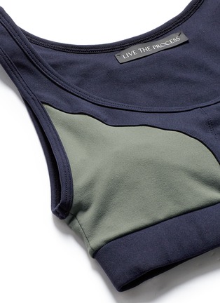 Detail View - Click To Enlarge - LIVE THE PROCESS - 'Scoop' colourblock sports bra