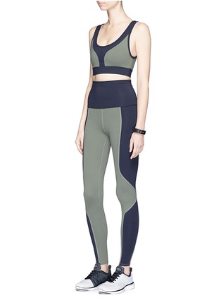 Figure View - Click To Enlarge - LIVE THE PROCESS - 'Scoop' colourblock sports bra