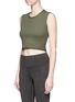 Front View - Click To Enlarge - LIVE THE PROCESS - Rib knit cropped tank top