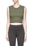 Main View - Click To Enlarge - LIVE THE PROCESS - Rib knit cropped tank top