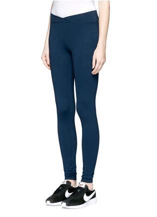 Front View - Click To Enlarge - LIVE THE PROCESS - 'V' Performance Luxury™ jersey leggings