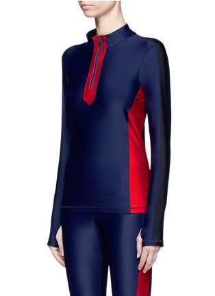 Front View - Click To Enlarge - LAAIN - 'Maya' high neck performance top