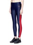 Front View - Click To Enlarge - LAAIN - 'Bianca' contrast stripe performance leggings