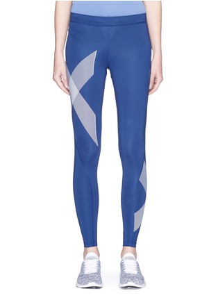 Main View - Click To Enlarge - 2XU - 'TR2' stripe logo print compression performance tights