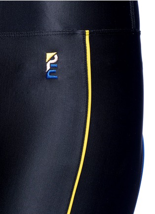 Detail View - Click To Enlarge - P.E NATION - 'The Rock' contrast piping performance leggings