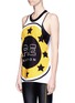 Front View - Click To Enlarge - P.E NATION - 'Mad Dog' Placement print cotton tank top