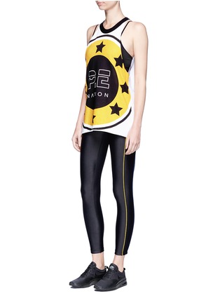 Figure View - Click To Enlarge - P.E NATION - 'Mad Dog' Placement print cotton tank top