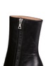Detail View - Click To Enlarge - DRIES VAN NOTEN - Suede sculptural heel leather boots