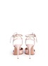 Back View - Click To Enlarge - GIANVITO ROSSI - Ankle tie patent leather sandals