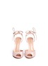 Front View - Click To Enlarge - GIANVITO ROSSI - Ankle tie patent leather sandals