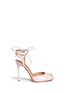 Main View - Click To Enlarge - GIANVITO ROSSI - Ankle tie patent leather sandals
