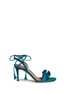 Main View - Click To Enlarge - GIANVITO ROSSI - 'Flora' ruffle band suede sandals
