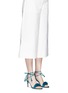 Figure View - Click To Enlarge - GIANVITO ROSSI - 'Flora' ruffle band suede sandals