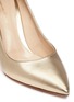 Detail View - Click To Enlarge - GIANVITO ROSSI - 'Gianvito 85' metallic leather pumps