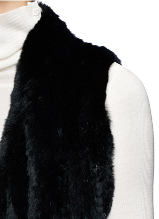 Detail View - Click To Enlarge - 72348 - 'Audra' drape hem rabbit fur vest