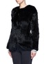 Front View - Click To Enlarge - 72348 - 'Huxley' rabbit fur jacket