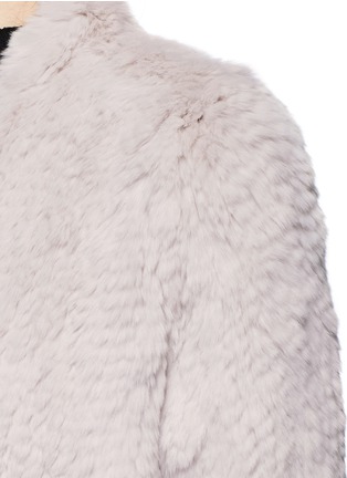 Detail View - Click To Enlarge - 72348 - 'Emily' open front rabbit fur jacket