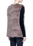 Back View - Click To Enlarge - 72348 - 'Libby' rabbit fur vest